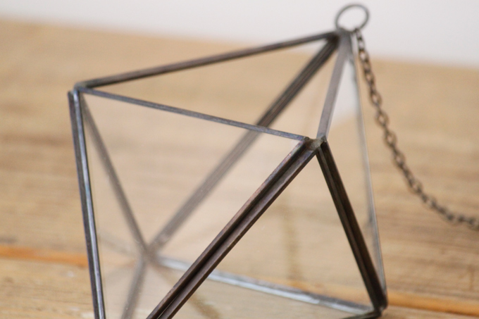 シャビー ガラステラリウム 吊り下げ