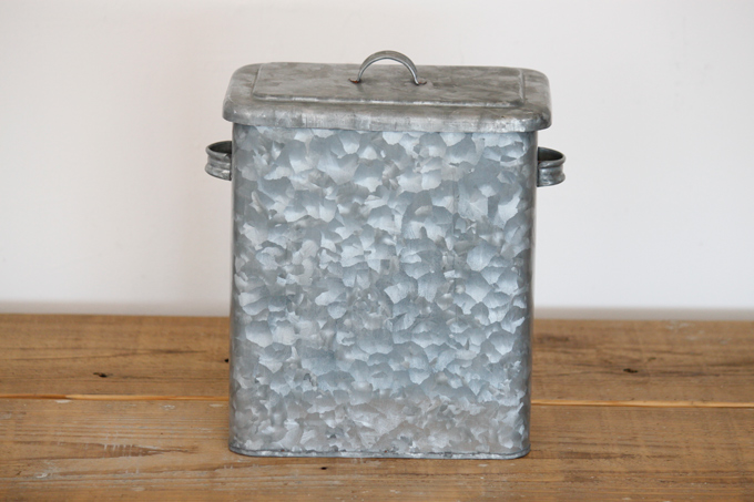 ブリキBOX 収納ボックス メッキ 缶 ヴィンテージ調