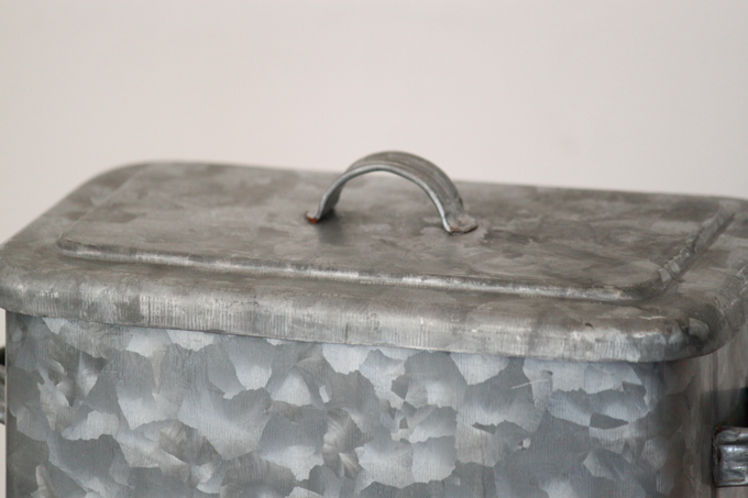 ブリキBOX 収納ボックス メッキ 缶 ヴィンテージ調