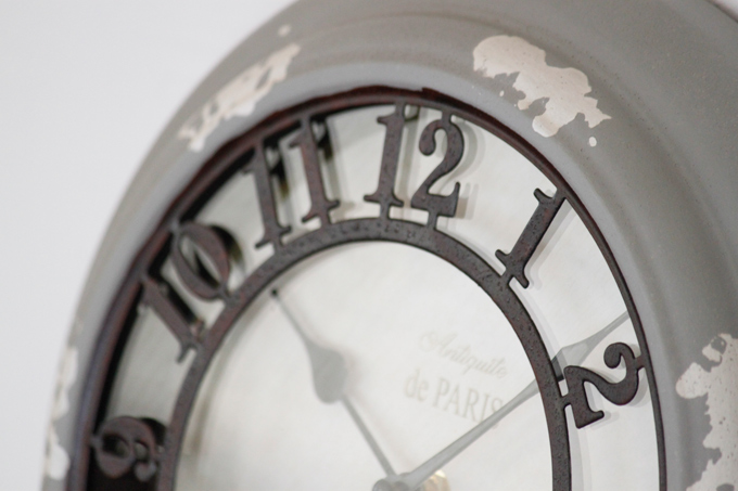 O.Fクロック34 時計 ウォールクロック ブルー 