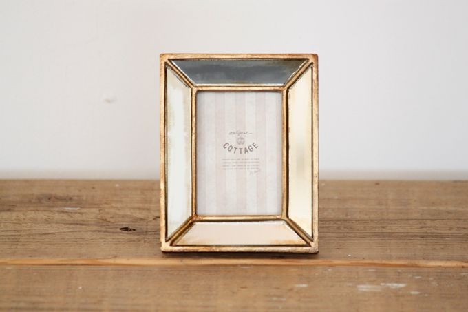 ミラーフォトフレーム S ゴールド 2個セットおしゃれ