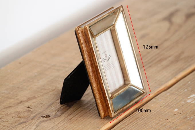 ミラーフォトフレーム S ゴールド 2個セットおしゃれ