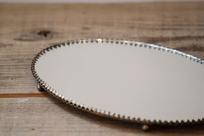 アンティーク調 アイアン 鏡 おしゃれ 上品 幅22