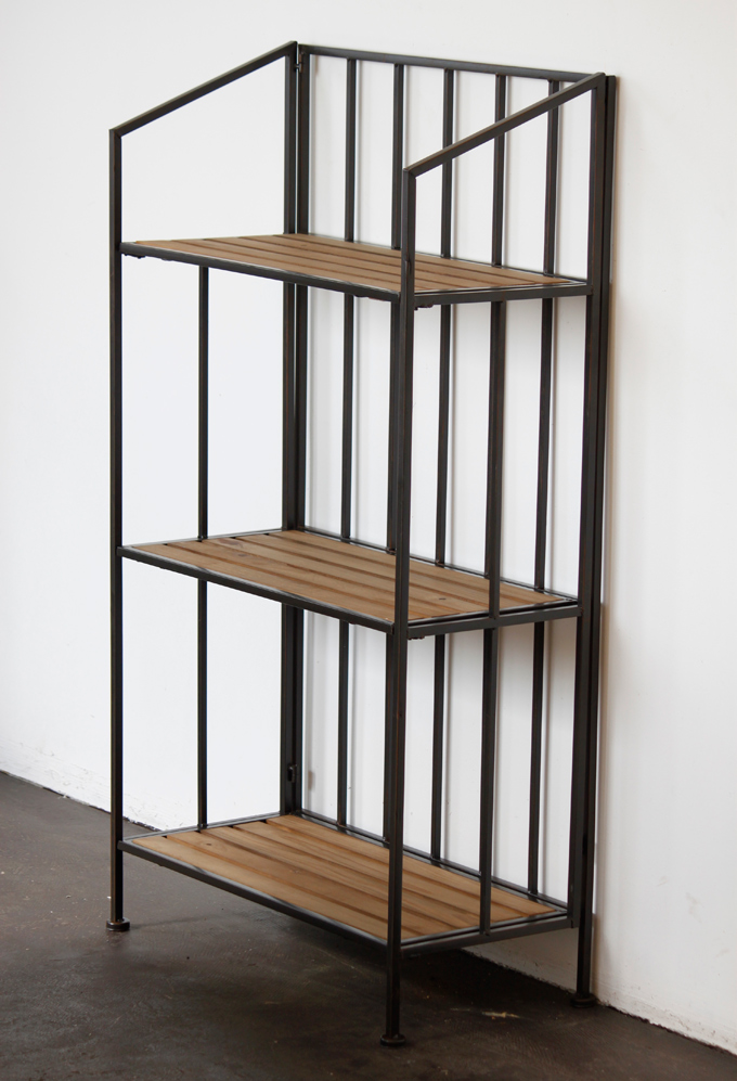 ウッド アイアン ラック シェルフ 棚 3段