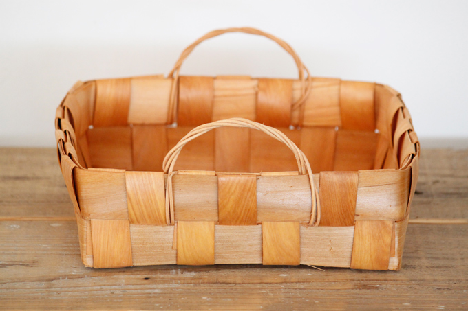 ノルディックバスケット02 かご スクエア 持ち手