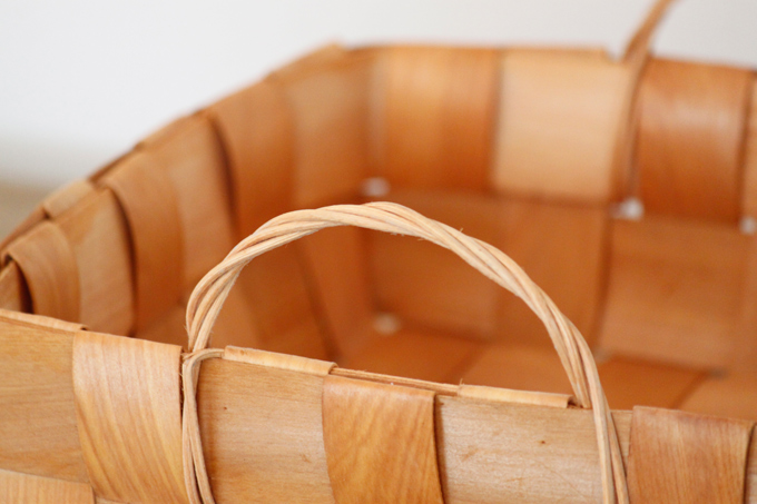 ノルディックバスケット02 かご スクエア 持ち手