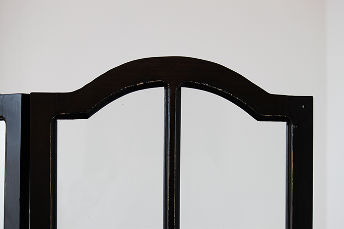 シャビーシックパーテーション(黒 ブラック)