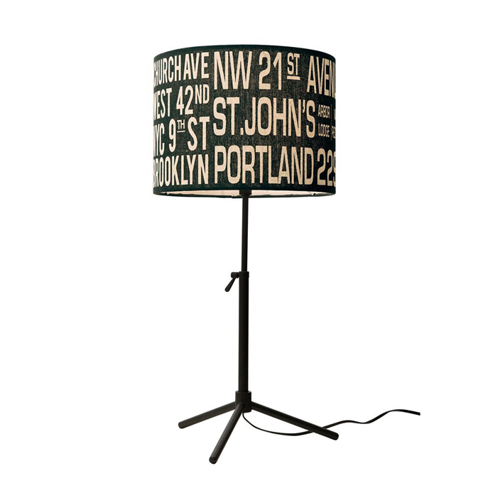 バスロール テーブルランプ ブラック