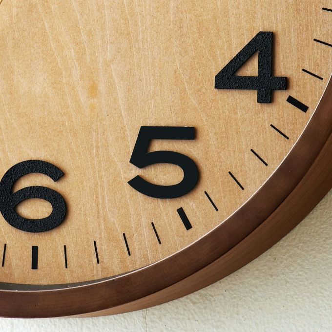 “シック,木目,見やすい数字”