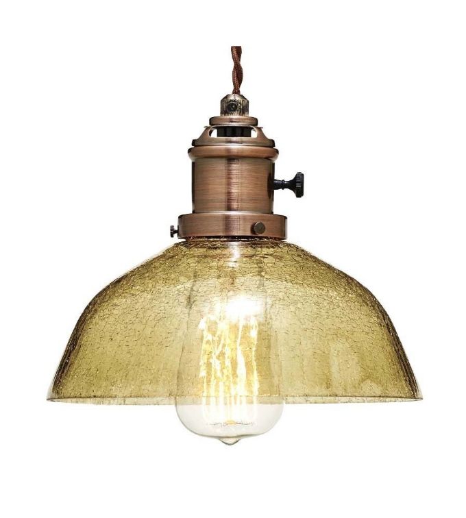 ペンダントライト ロータリースイッチ ガラス LED電球使用可能