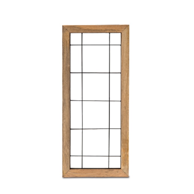 ウッドフレームウォールデコクロスライン