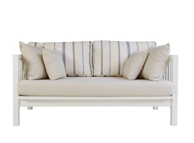 “サボリー2.5PソファWHStripe