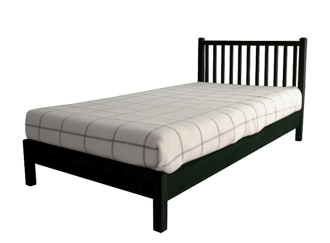 “カモミールベッドシングルアンティークBK”