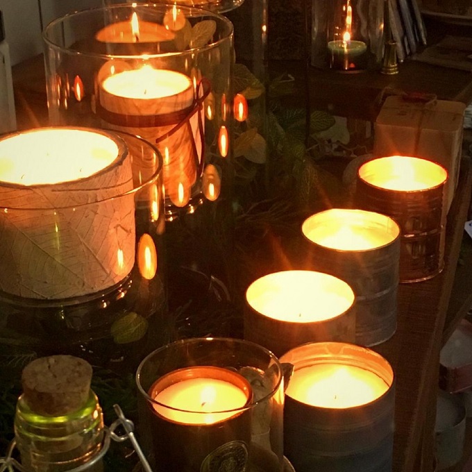 SPICE ブリキ缶入り ピラーアロマキャンドル