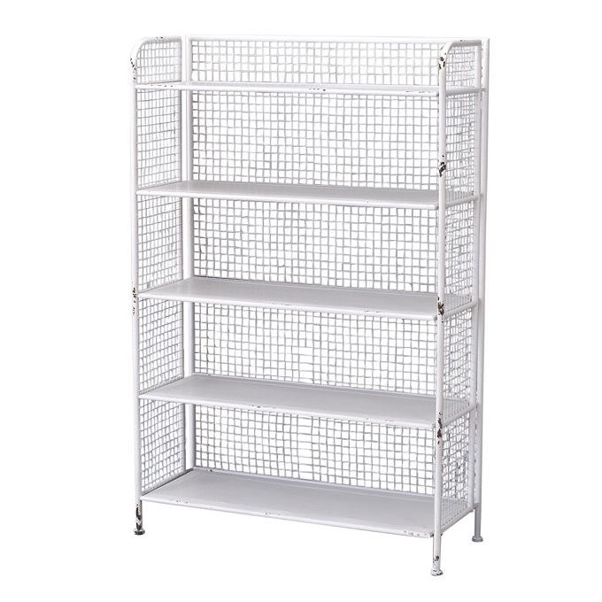 GARAGE IRON 5TIER WIDE SHELF VANILLA