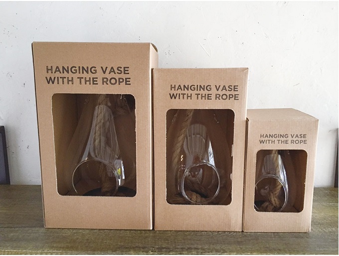 SPICE ロープハンギングガラスベース ドロップ