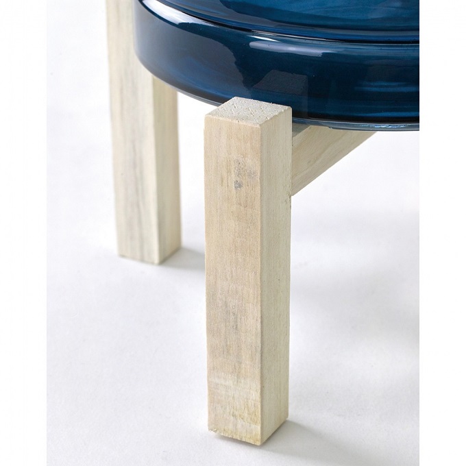 SPICE enrich ウッドスタンド付きガラスキャンドル用ベース