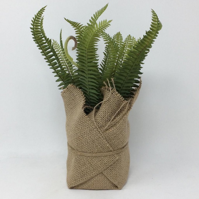 SPICE ジュートポット入りフェイクグリーン