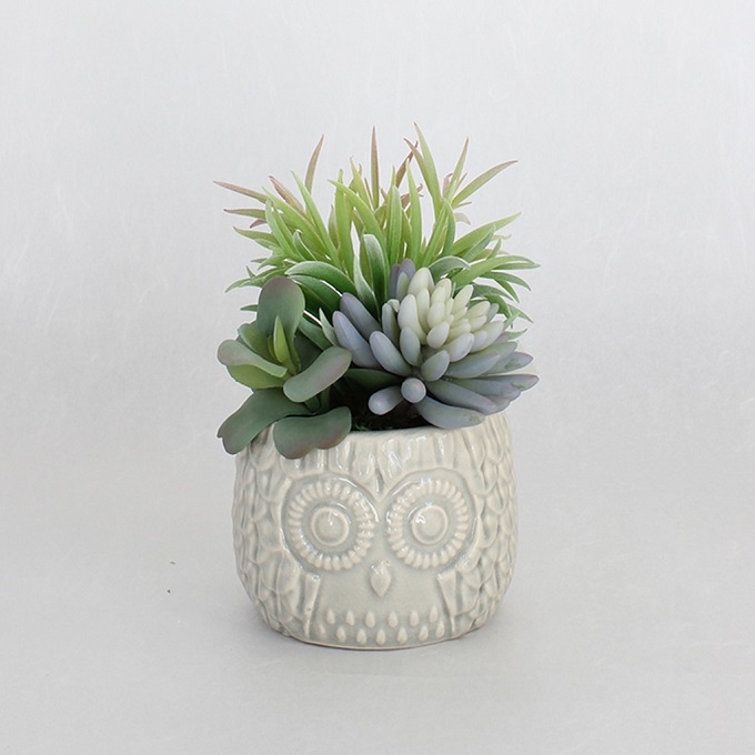 SPICE フェイクグリーンオウルポット