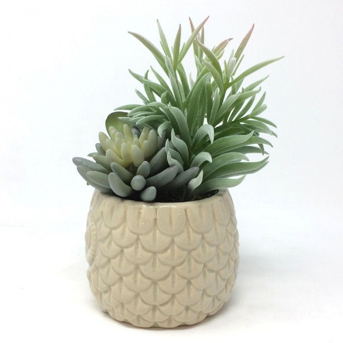 SPICE フェイクグリーンアレンジ スクエア