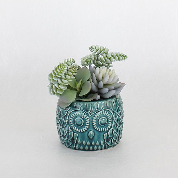 SPICE フェイクグリーンオウルポット