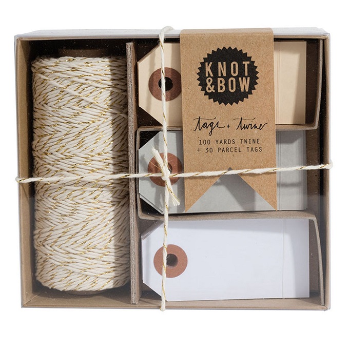 KNOT&BOW ギフトタグ&コードセット