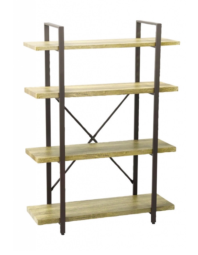 Brocante 4 layers shelf ナチュラル WOOD 棚 木製 アイアン 高さ140