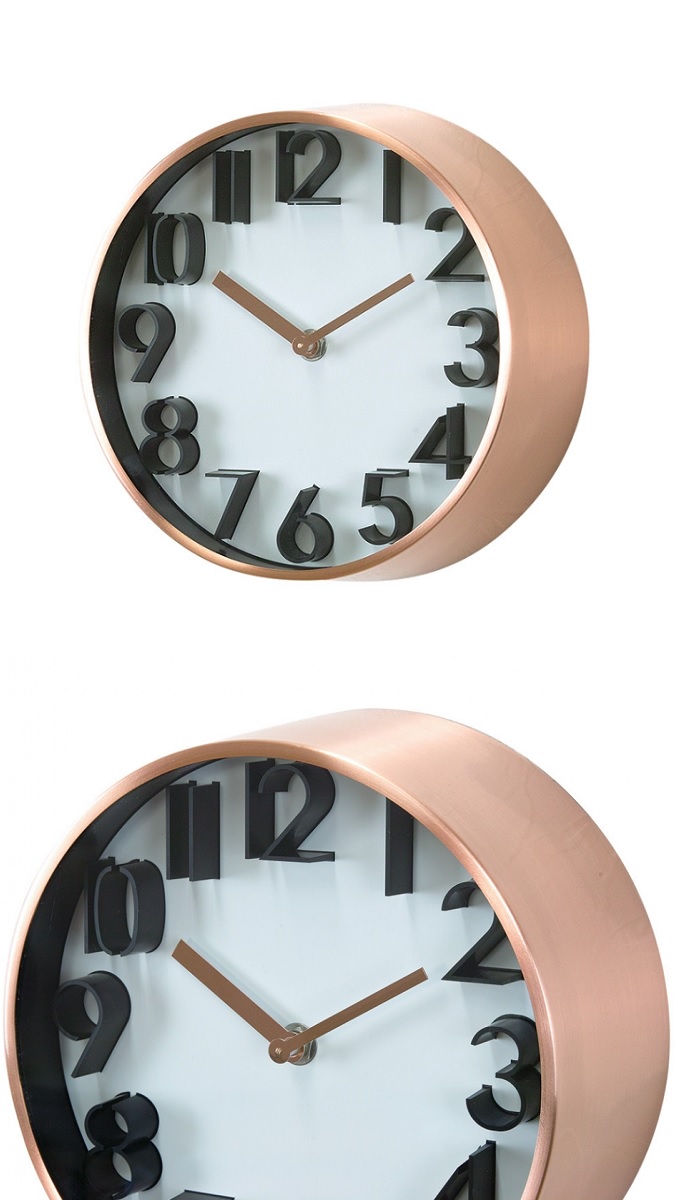EDGE UNIVERSAL WALL CLOCK COPPER 21cm