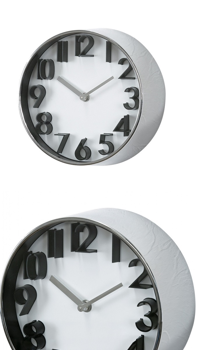 EDGE UNIVERSAL WALL CLOCK SILVER 21cm