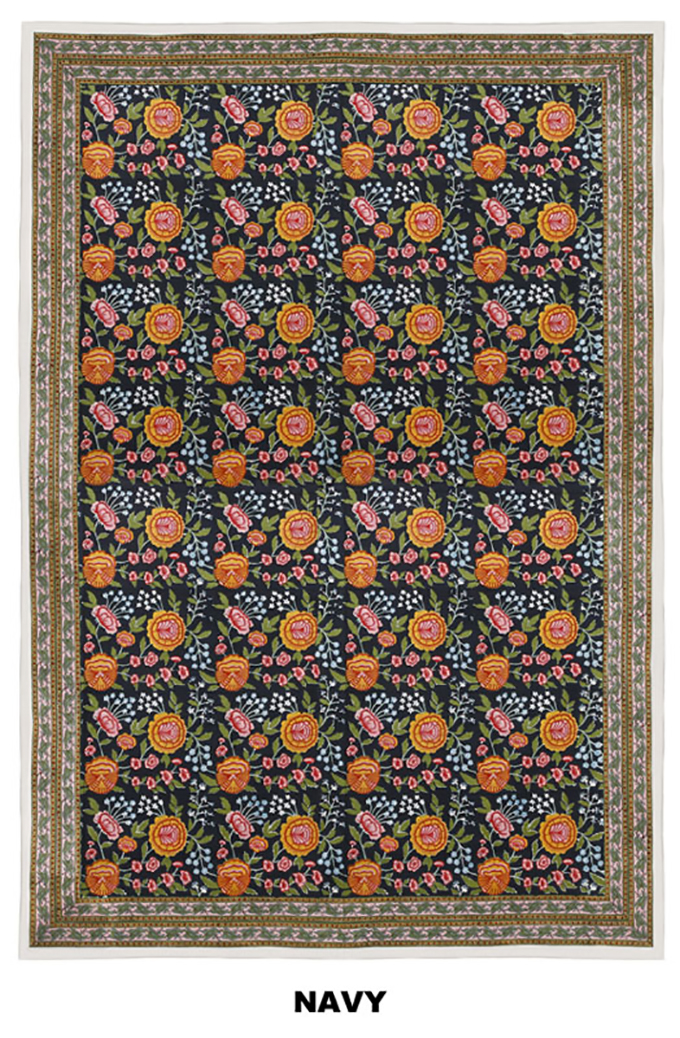 “フラワープリントマルチカバー”