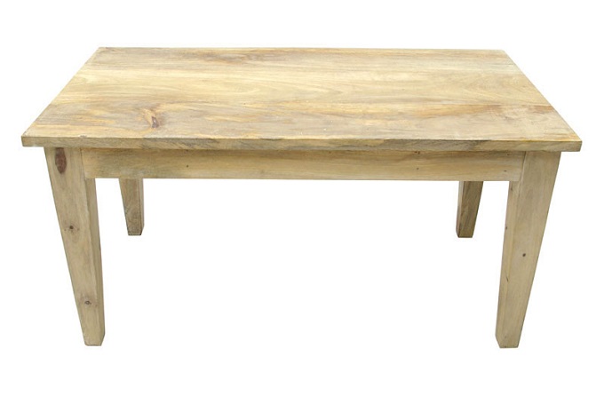 マンゴーウッド引出付ローテーブル ブラウン 木製 シンプル アンティーク調 北欧テイスト 幅75